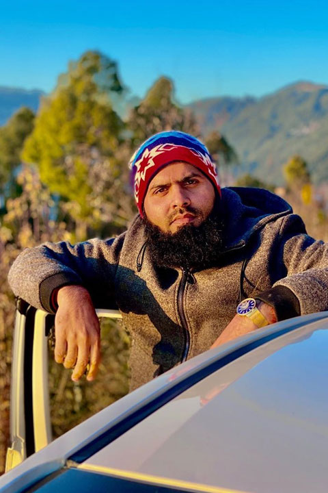 Malik usman enjoying in mountainous areas