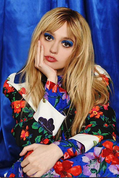 Aimee Lou looking cute in flowers themed dress